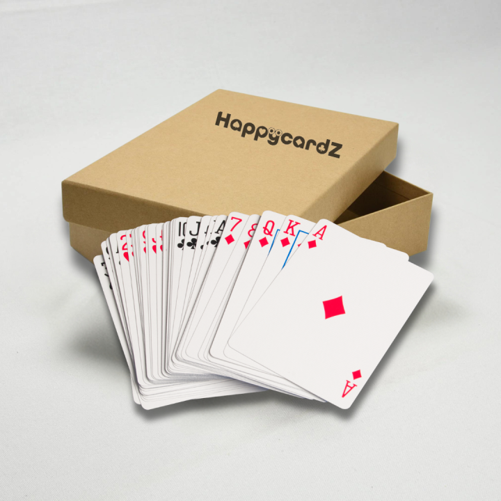 Jeu de N cartes dans boite cloche